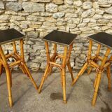 Vintage bar and stools set