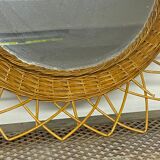 Rattan sun mirror