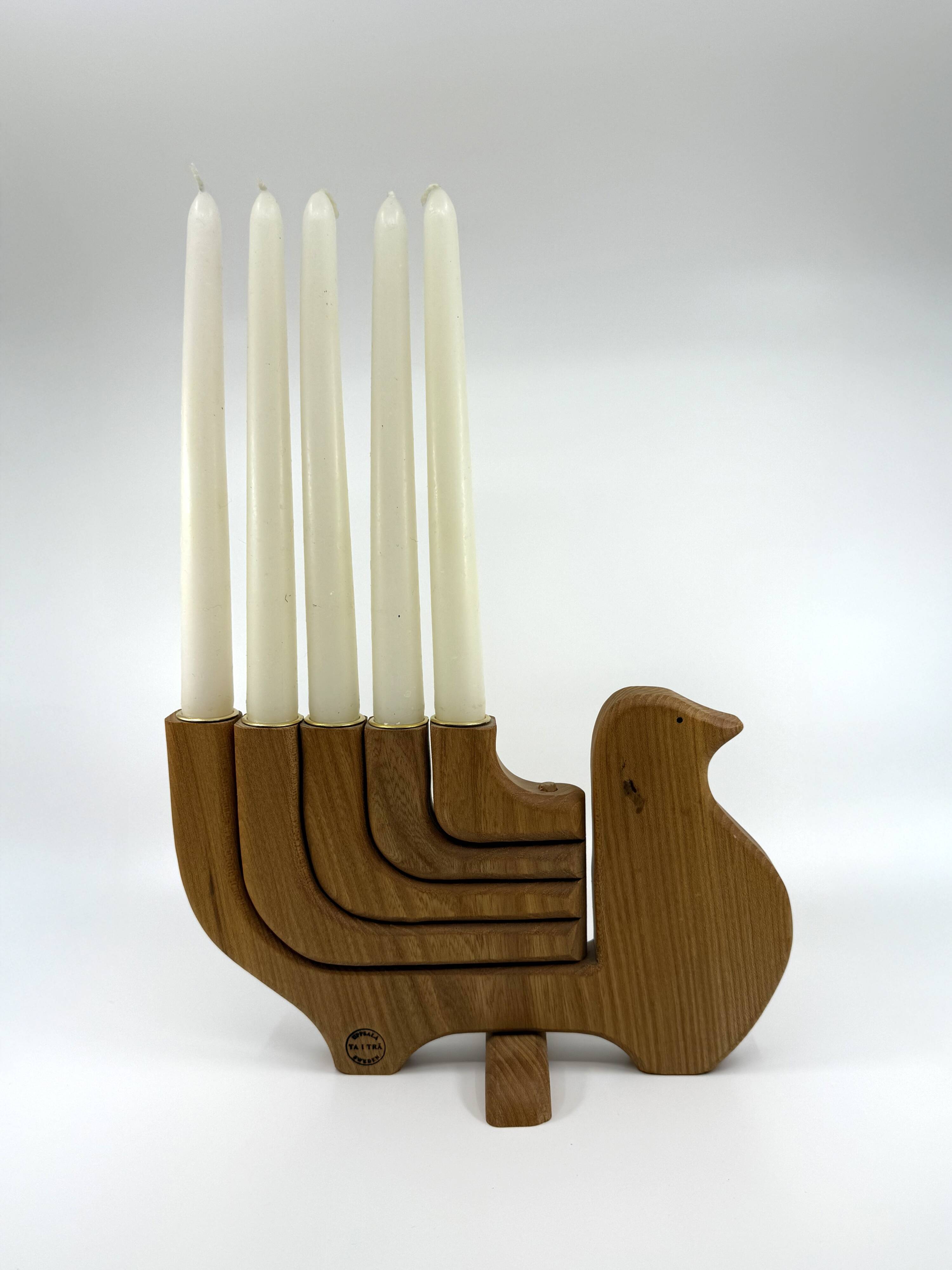 Dove Candlestick Holder • Carl Nelson • Sweden Circa 1970