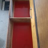 Chest of drawers vintage 1960 raw wood