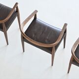 Nanna Ditzel model 113 armchairs Poul Kold Savvaerk Denmark 1955