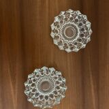 Glass ashtrays round crystal