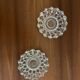 Glass ashtrays round crystal
