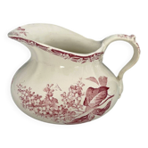 Antique toilet bowl in ironstone Lilas Creil and Montereau – Pic