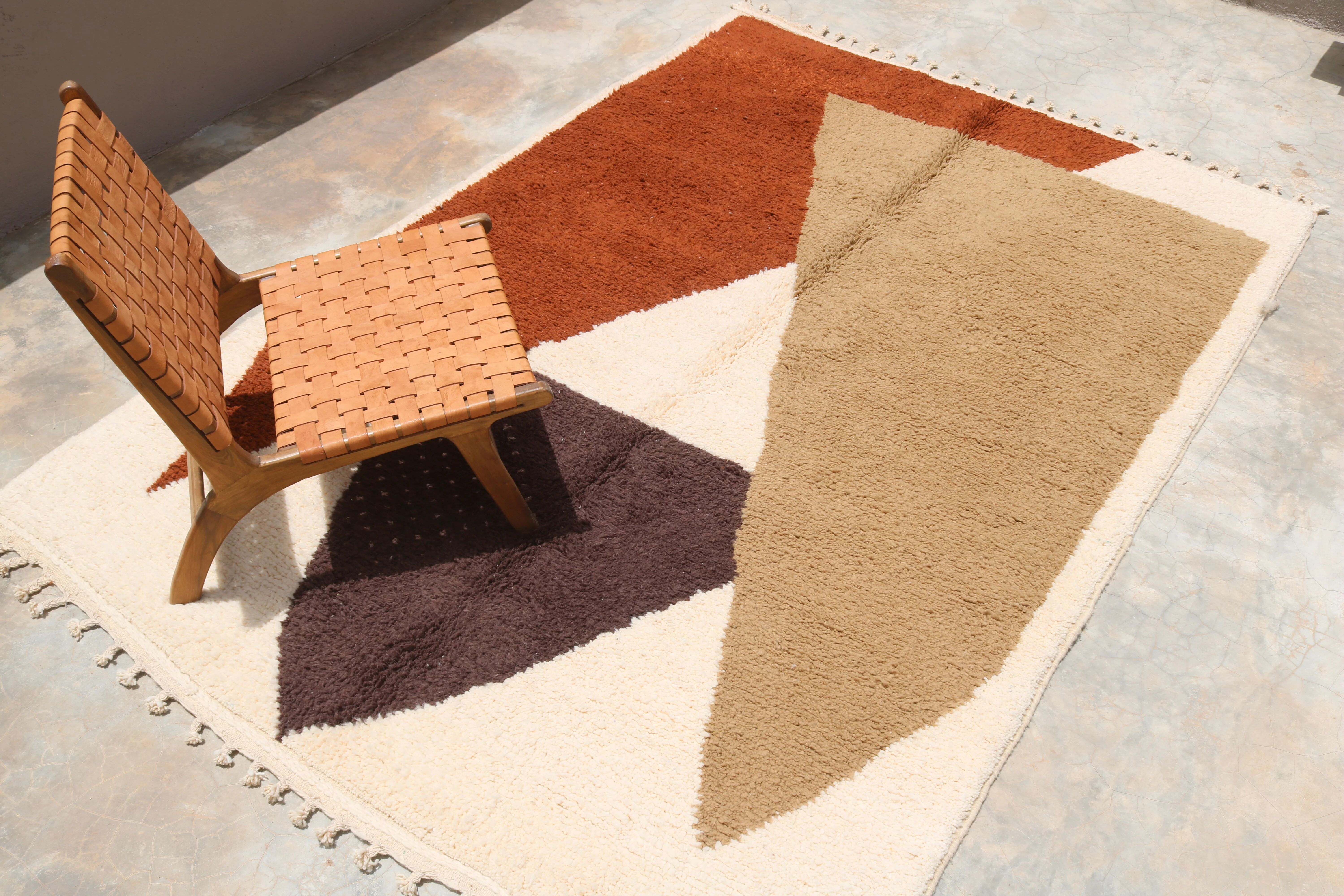 Large handmade colourful rug, 300 x 200 cm - G1083