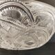 Coupe Lalique pinsons et feuillages signée