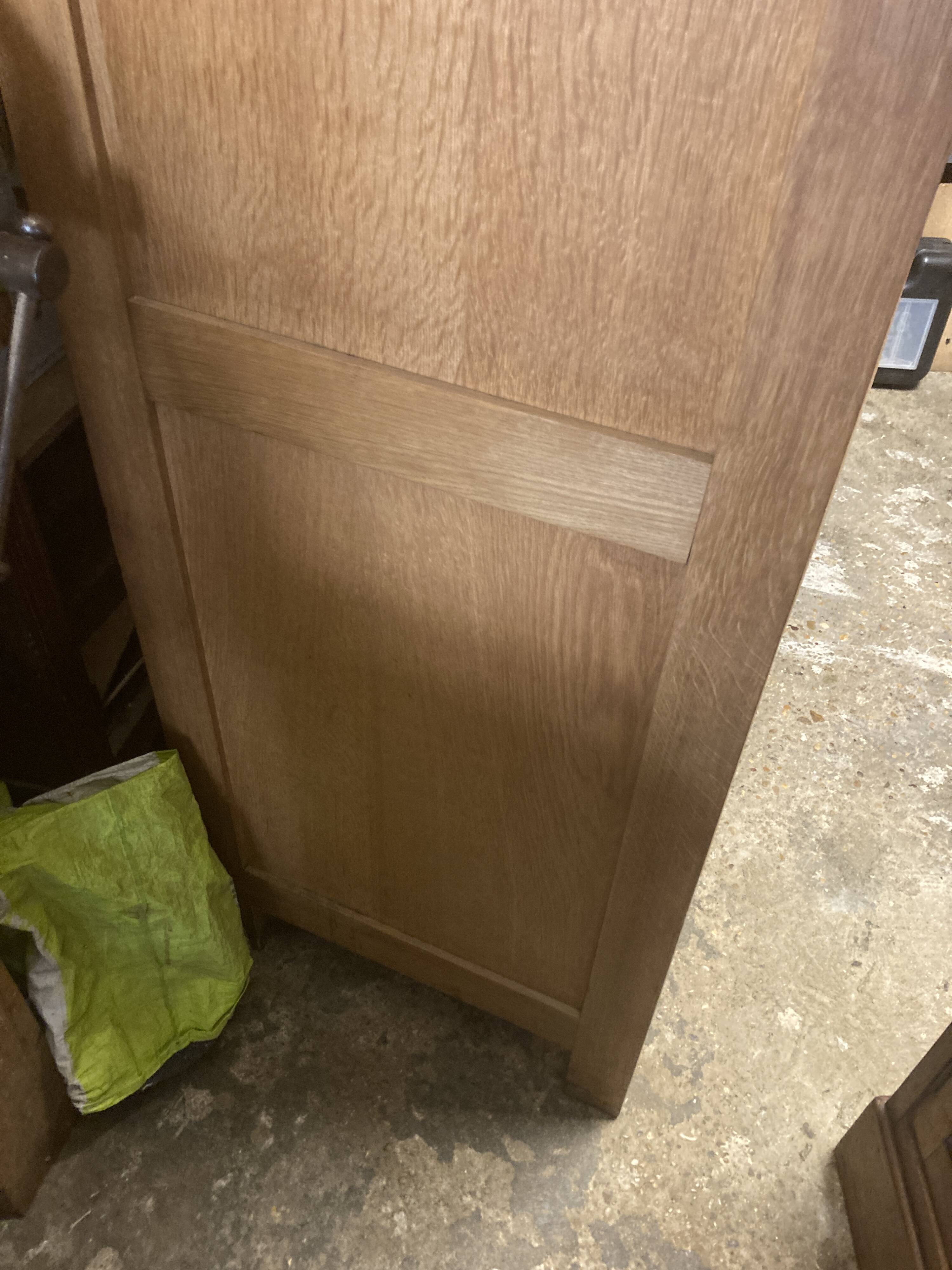 Parisian administrative cabinet from the 1950s. Blond oak.