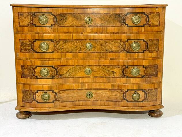 18th Century German Walnut Chest of Drawers