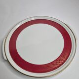 Plat de présentation en porcelaine Suisse de Langenthal, vintage, décor empire, 33 cm