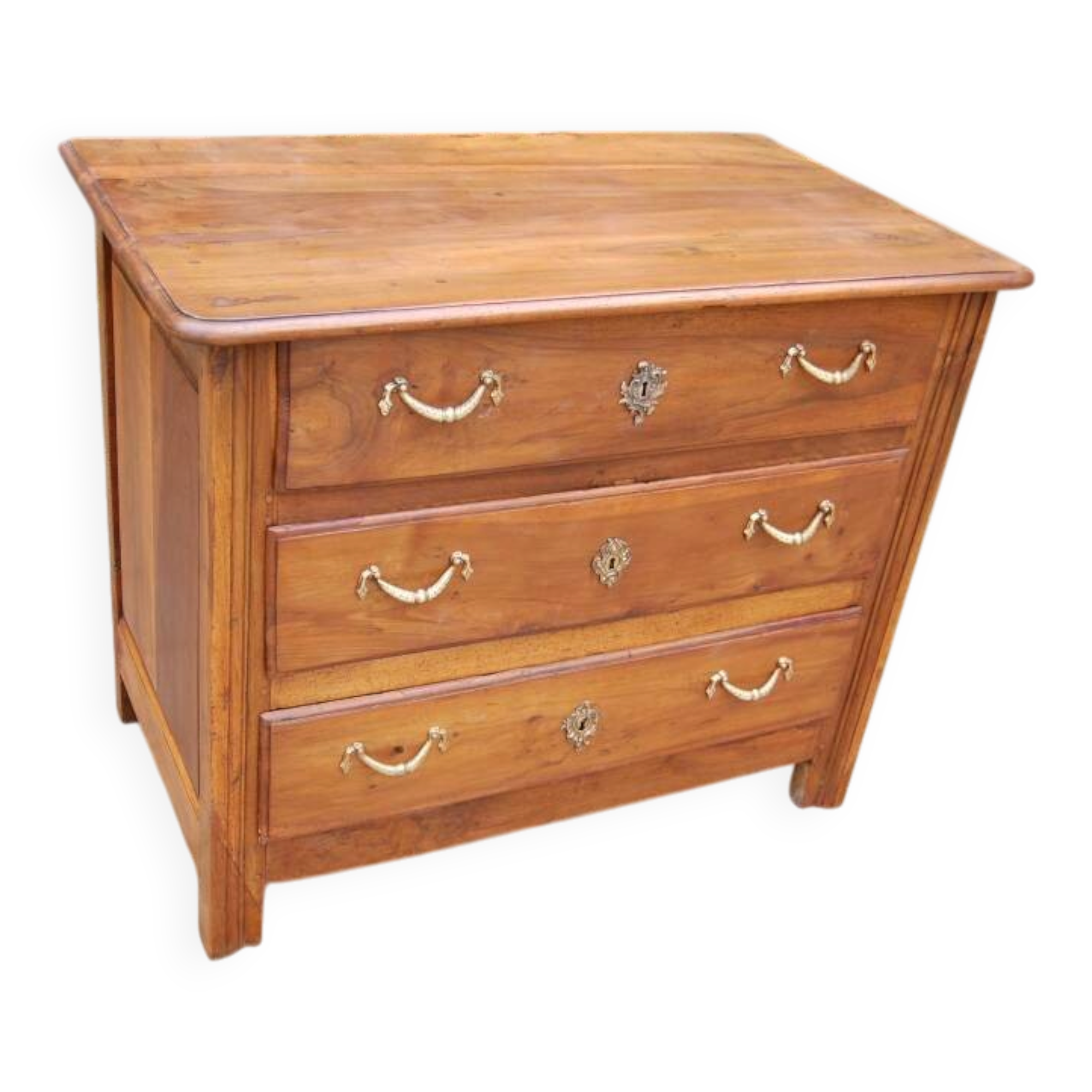 small Louis XV period walnut chest of drawers from the 18th century