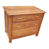 small Louis XV period walnut chest of drawers from the 18th century