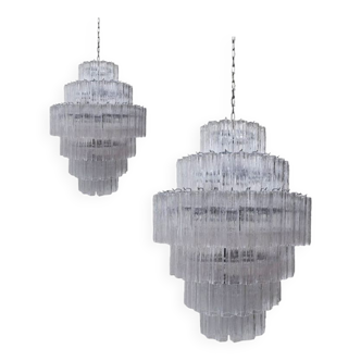 Murano Glass Sputnik Chandelier Clear Like Mazzega Zuccheri Venini Barovier Style Custom , lot