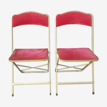 Pair of folding chairs