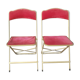 Pair of folding chairs