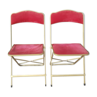 Pair of folding chairs