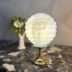 Small Art Deco lamp in marbled opaline.