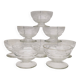 8 chiseled frieze crystal champagne glasses