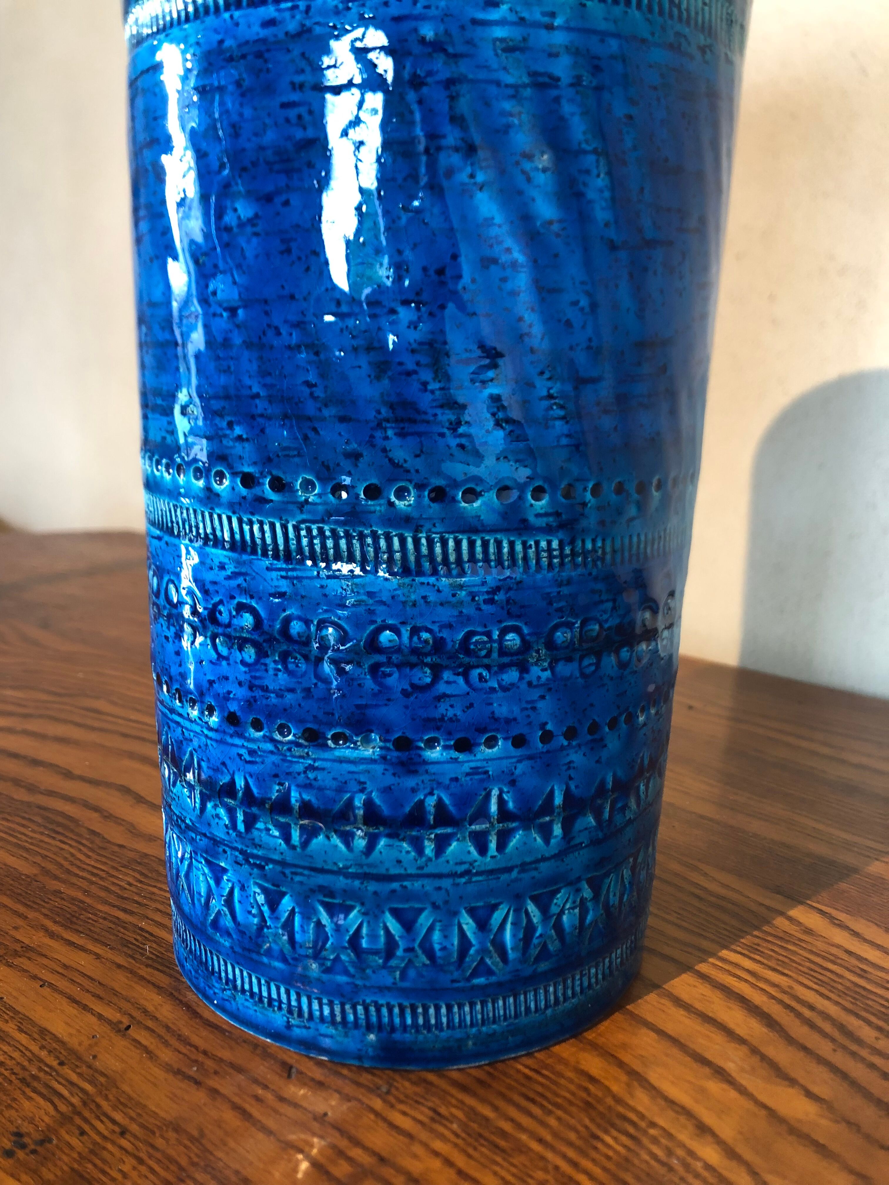 Rimini Blue vase by Aldo Londi for Bitossi