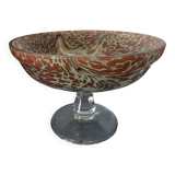 Fruit bowl in clichy blown glass paste