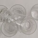 Set of 7 vintage glasses from the 50s