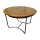 Table à manger en bois et acier chromé - Allemagne - Theobald Mobel - design