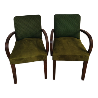 Antique bridge armchairs