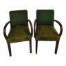 Antique bridge armchairs