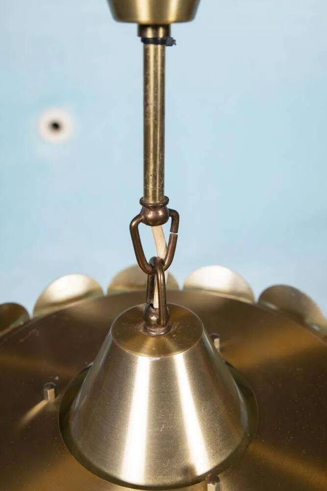 Vintage suspension light, Danish design from the 1960s, Regency style.