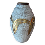 Art Deco vase from the 20s, glazed ceramic