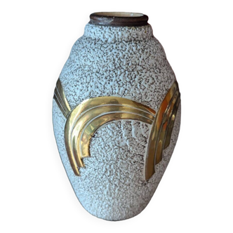Vase Art déco années 20 céramique émaillée