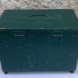 Caisse a outils vert sapin en bois