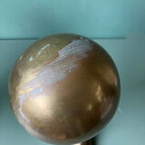 Mid century brass bookends dolphins with ball, france, 1950s