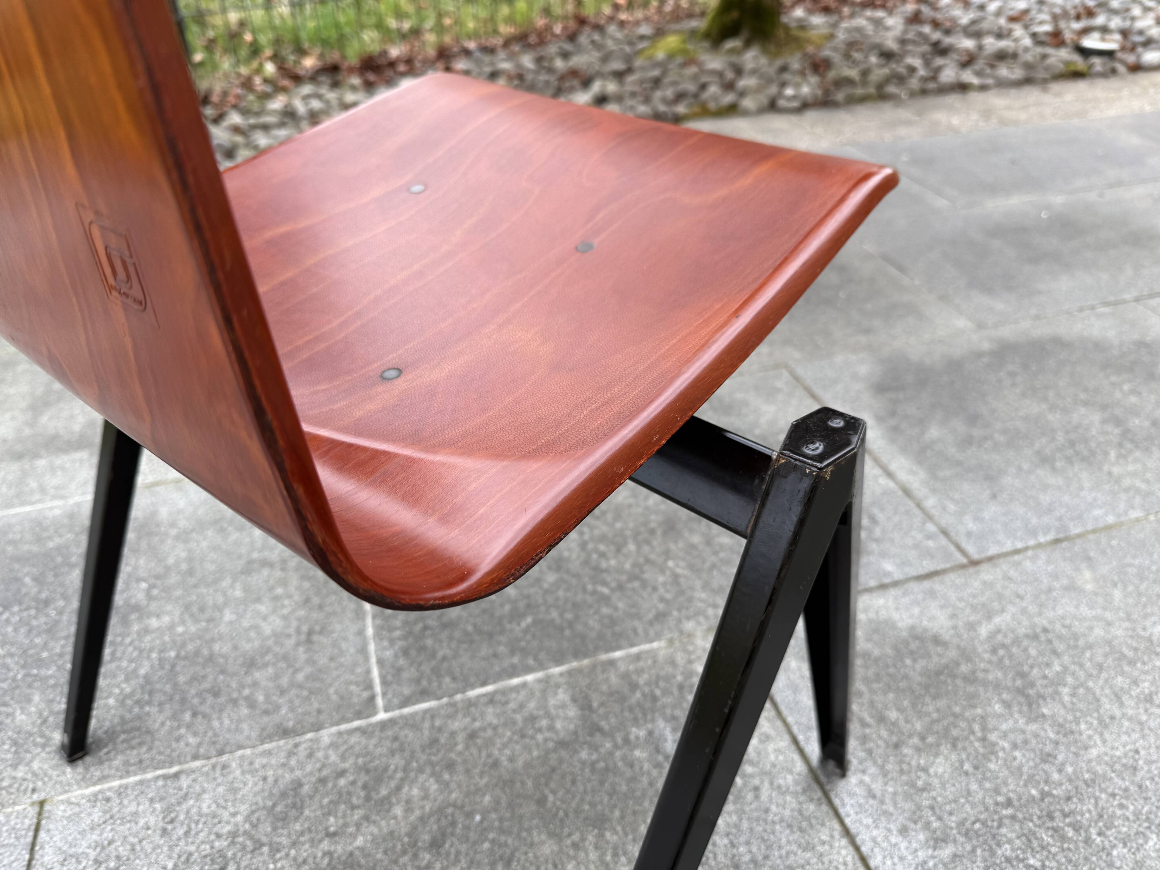 Set of 6 Galvanitas Thur chairs - Op -Seat model S22, 1960s