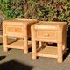 Vintage bamboo bedside tables