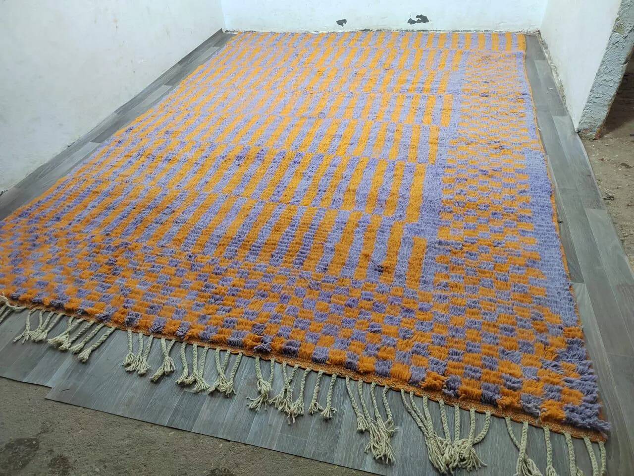 Berber rug natural wool Morocco 2.5 x 1.5 m