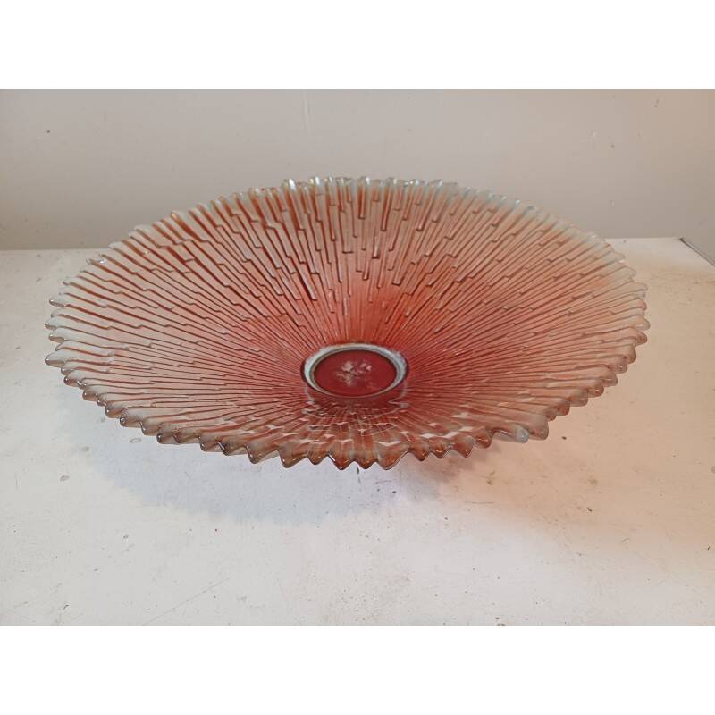 Vintage glass deep dish