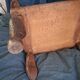 Chaise enfant en chêne sculpté. Ancien meuble breton