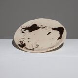 SET OF 4 GLAZED CERAMIC BREAKFAST PLATES