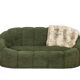 Sofa in bouclette fabric. Contemporary work.
