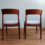 Teak chairs by Henning Kjaernulf for Korup Stolefabrik, Set of 4