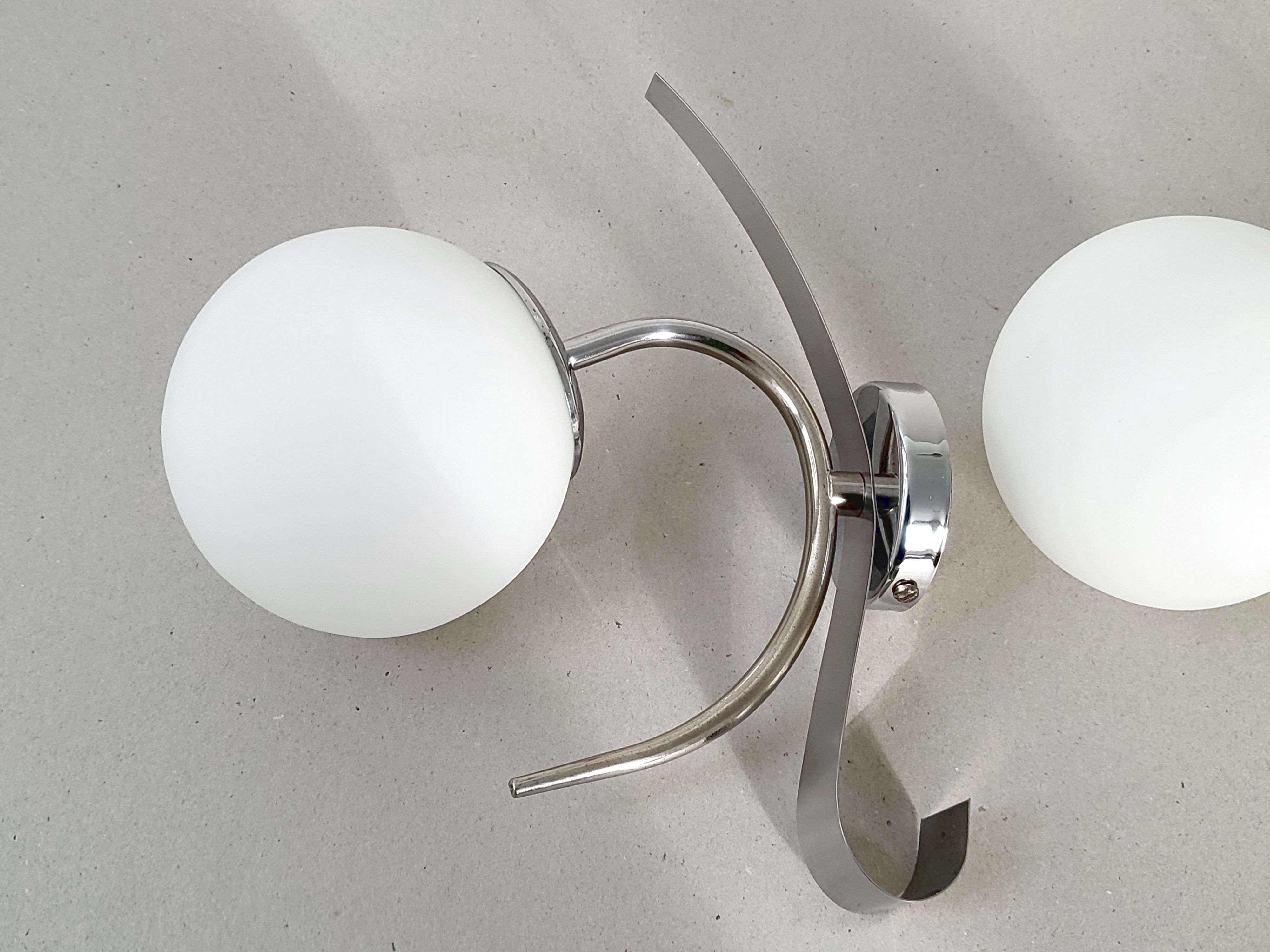 Pair of wall lamps space age 1970