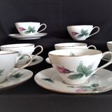 KPM Krister porcelain coffee service for 9 people, Germany