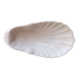 Empty pocket / white glazed ceramic soap holder - Early 20th century