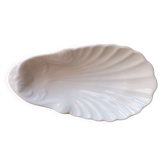 Empty pocket / white glazed ceramic soap holder - Early 20th century