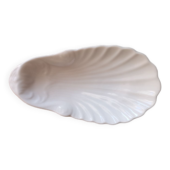 Vide poche / porte savon en céramique émaillée blanche - Début 20eme siècle