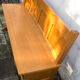 Old wooden bench of courthouse of peace 140 cm wide