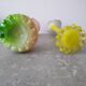 Duo of blown glass flower vases – Murano style (H30 cm)