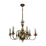 6 brass chandelier branches dutch style