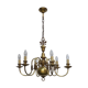 6 brass chandelier branches dutch style