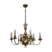 6 brass chandelier branches dutch style